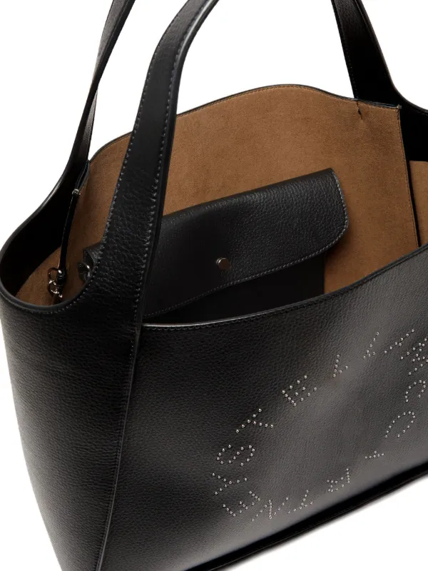 Stella McCartney logo-detail Tote Bag | Black | FARFETCH