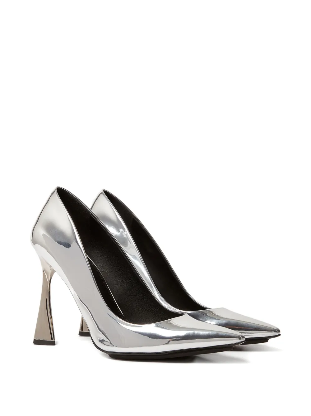 Stella Mccartney 103mm Elsa Pointed-toe Heeled Pumps In Silver