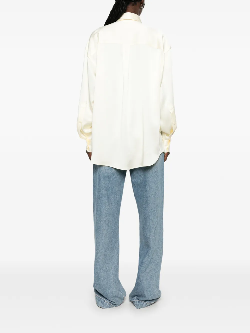 Stella McCartney Blouse met zak en studs Geel