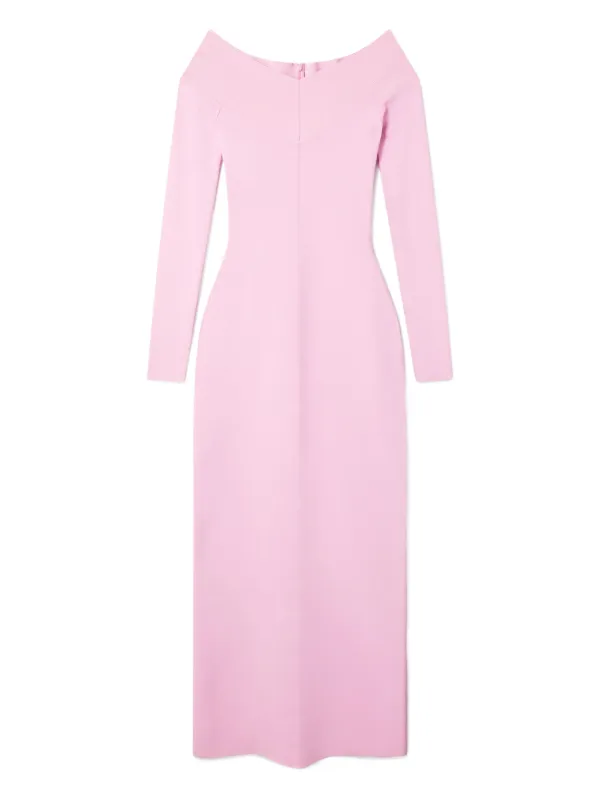knee length dresses for ladies Off-the-Shoulder Long Sleeve Midi Dress – Endless Rose