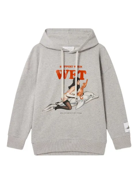 Stella McCartney Moletom Slippery When Wet x Jeff Koons com capuz