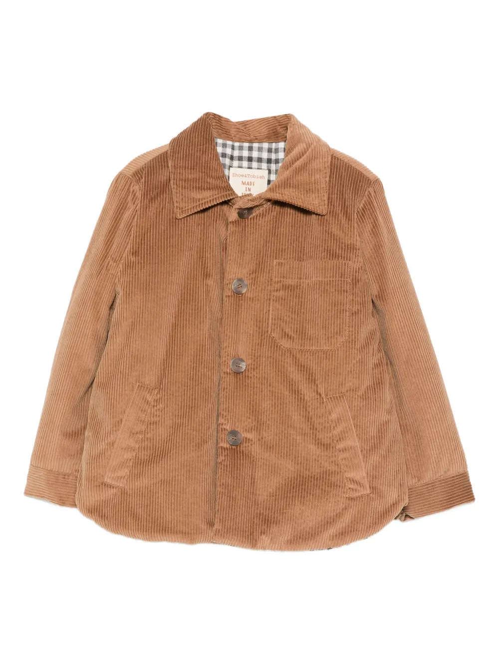 Zhoe & Tobiah Corduroy Pocket Jacket In Brown