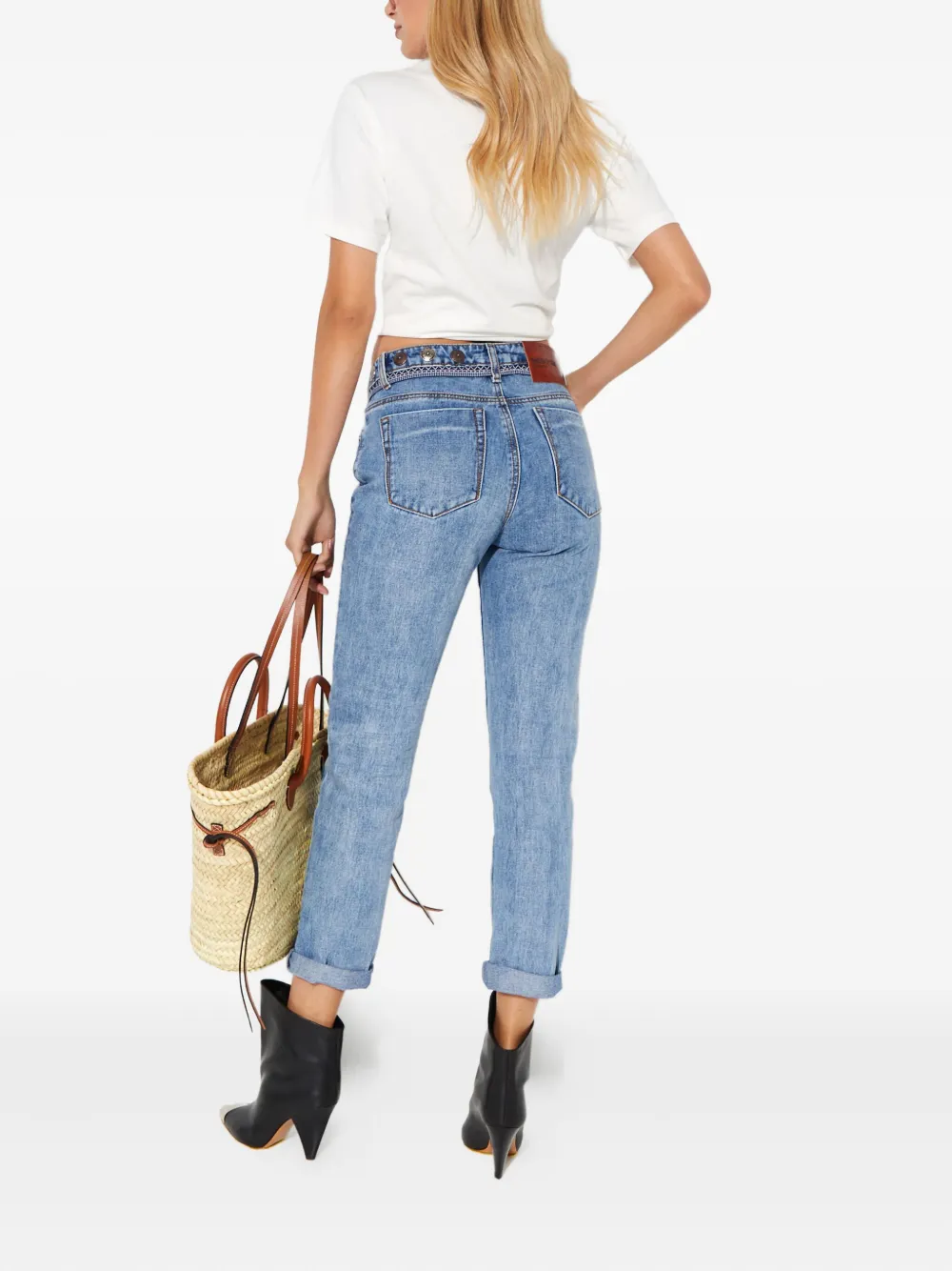 One Teaspoon Truckers Coin-embellishment Jeans In Blue