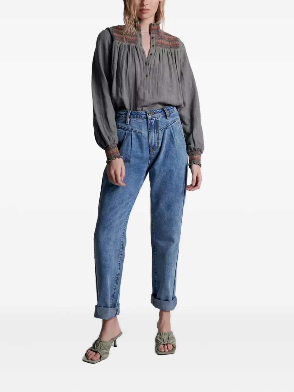 One Teaspoon Cotton Jeans In Blue
