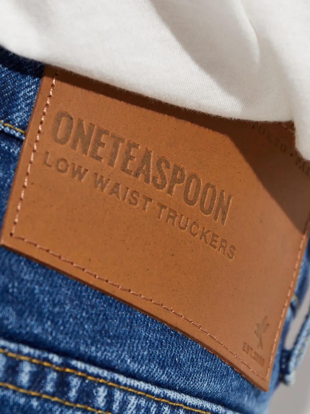 One Teaspoon Truckers gerafelde jeans Blauw