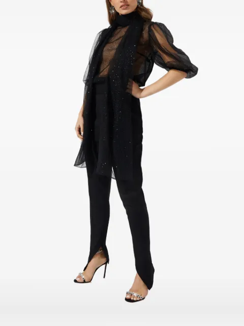 Bronx and Banco Fairy Noir crystal-embellished scarf-detail body