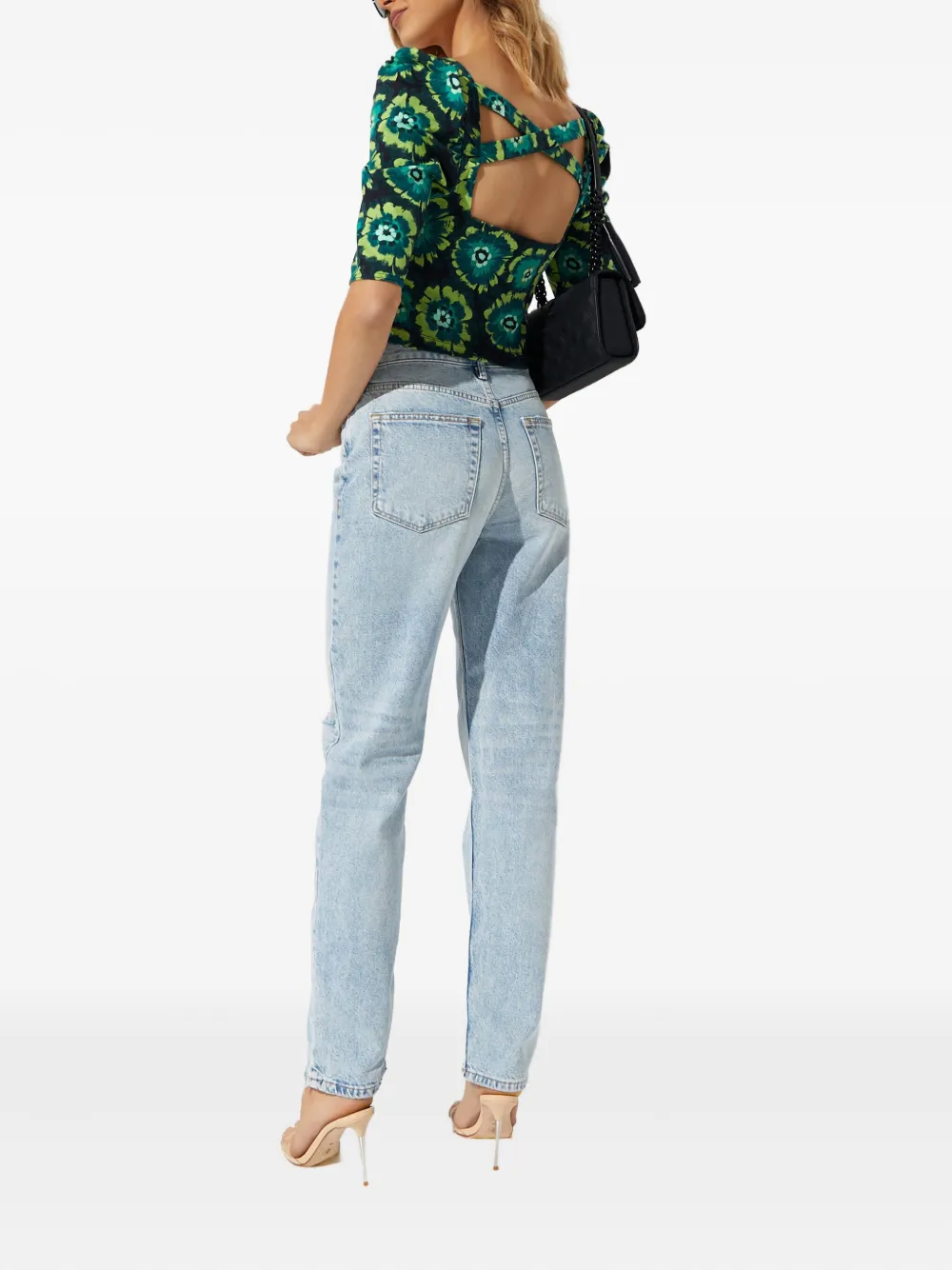 Free People Top met bloemenprint Groen