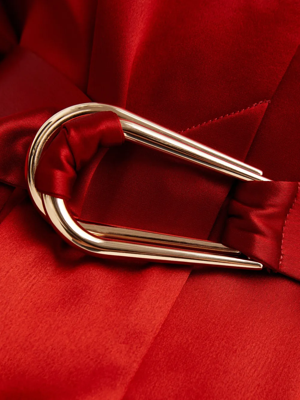 Acler Esmond mini-jurk met knopen en ceintuur Rood