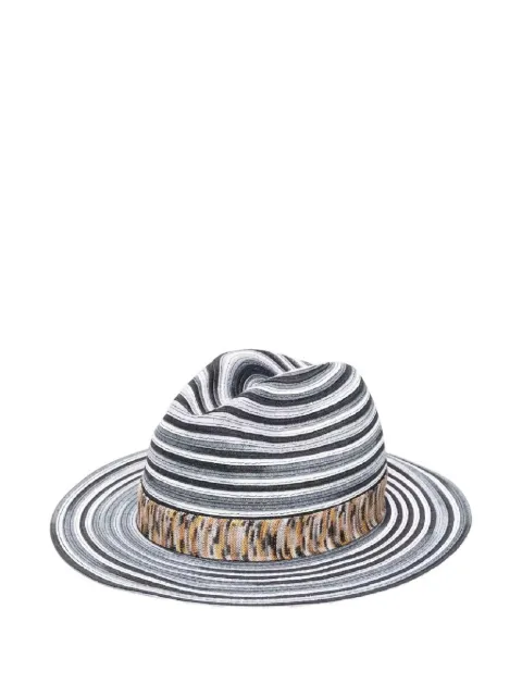 Missoni  sombrero de verano con motivo de rayas