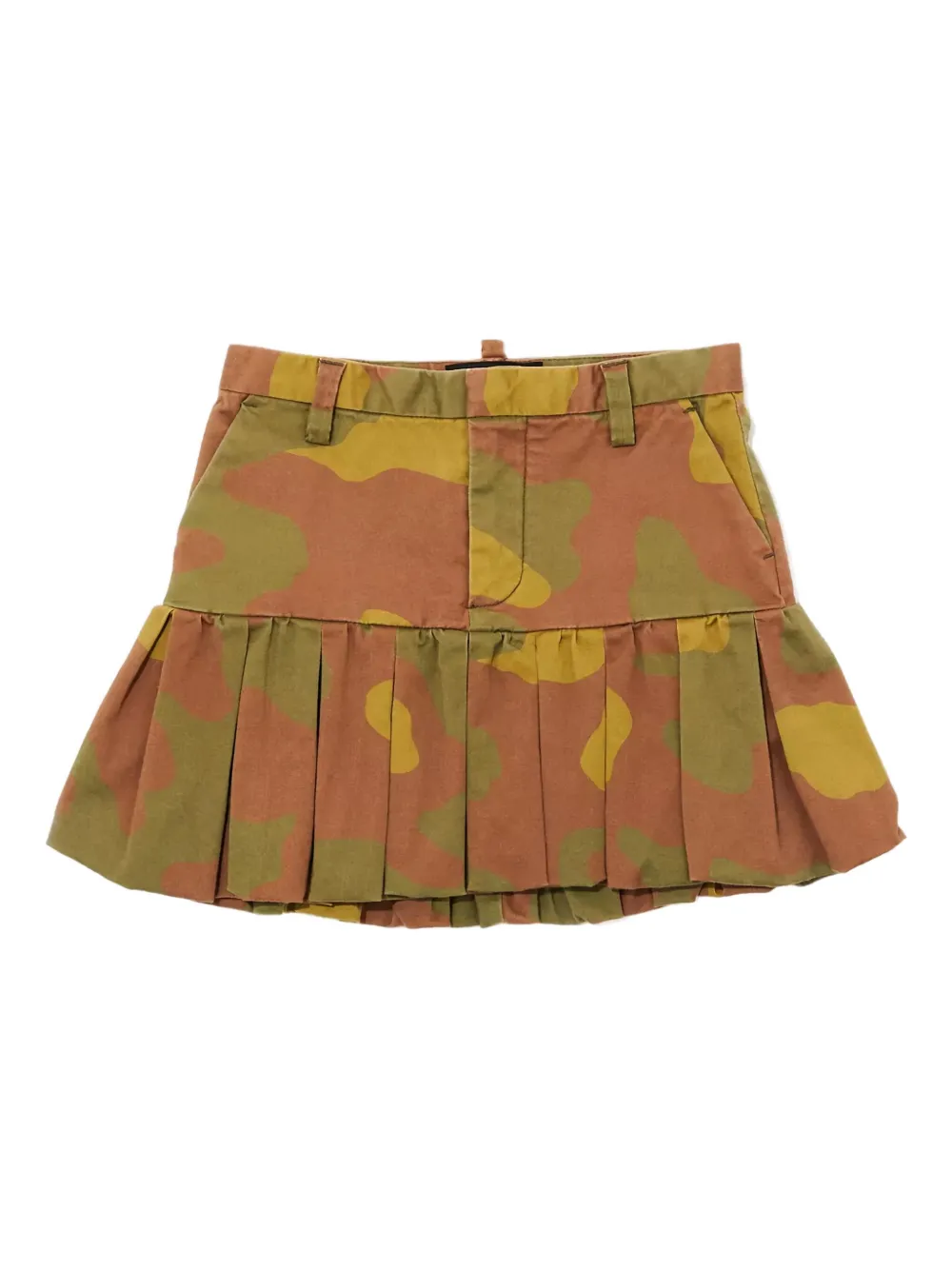 DSQUARED2 KIDS camouflage-pattern mini skirt | Brown | Image 1