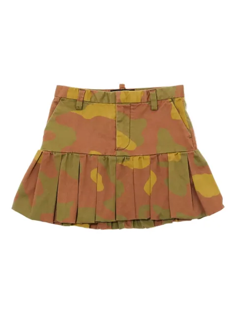 DSQUARED2 KIDS camouflage-pattern mini skirt