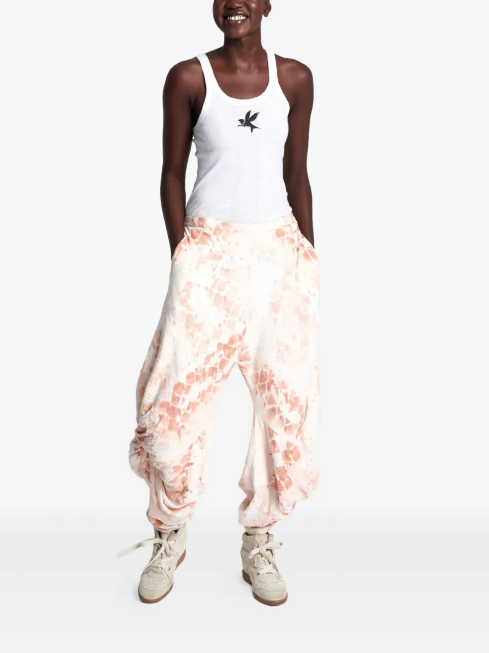 One Teaspoon draped snakeskin-print trousers | Tapered Trousers | Image 2