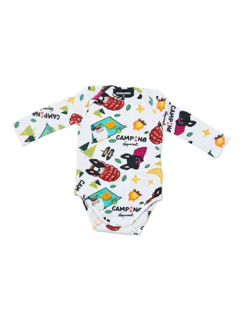 DSQUARED2 KIDS long-sleeve print babygrow