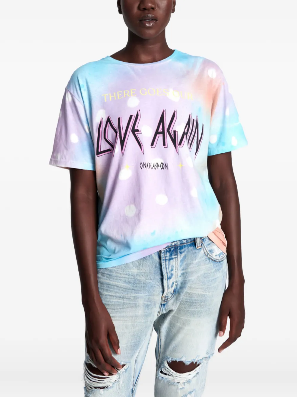  One Teaspoon Tie-dye T-shirt - Blue 