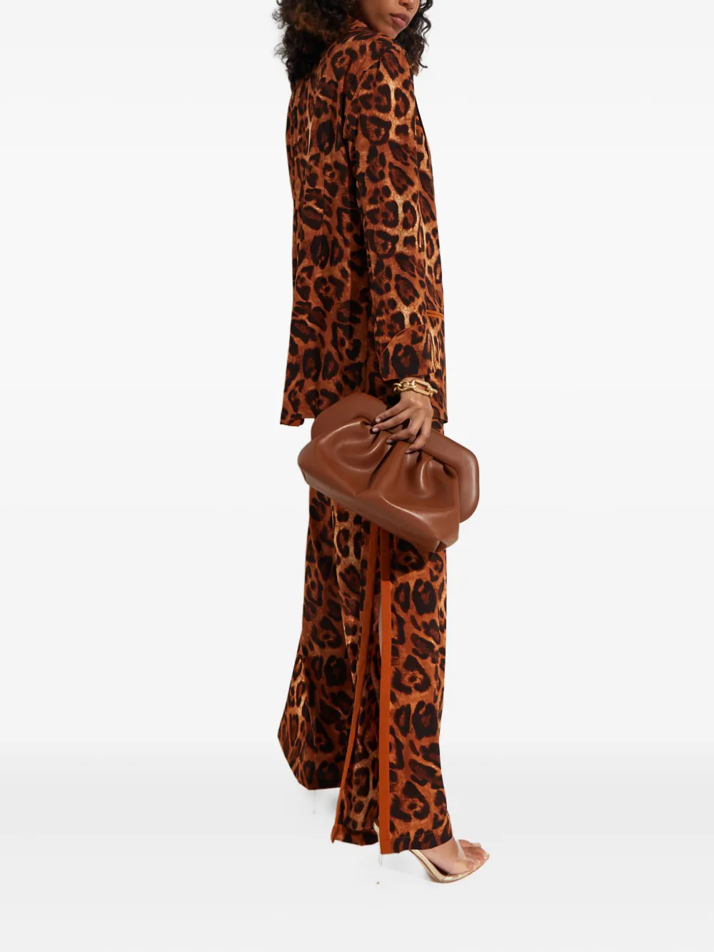  Mystique Leopard Print Pocket Jacket - Brown 