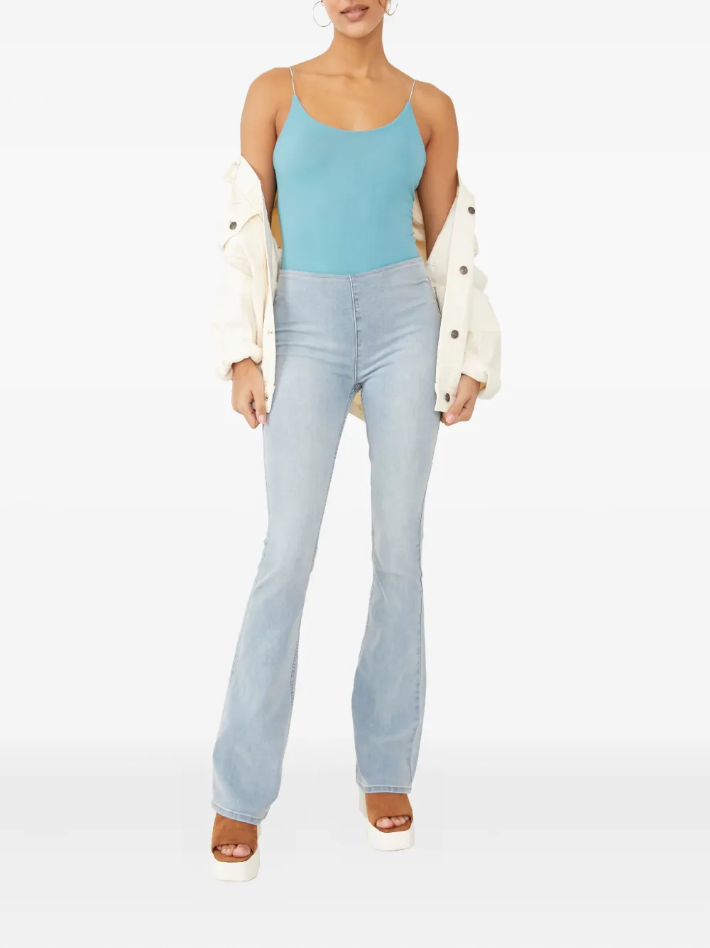 Free People Jenny high-rise jeans - Blauw