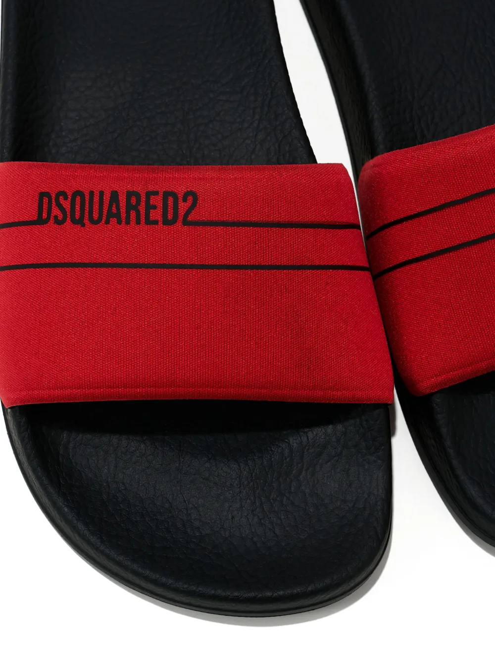 DSQUARED2 KIDS Teenslippers met logoprint Rood