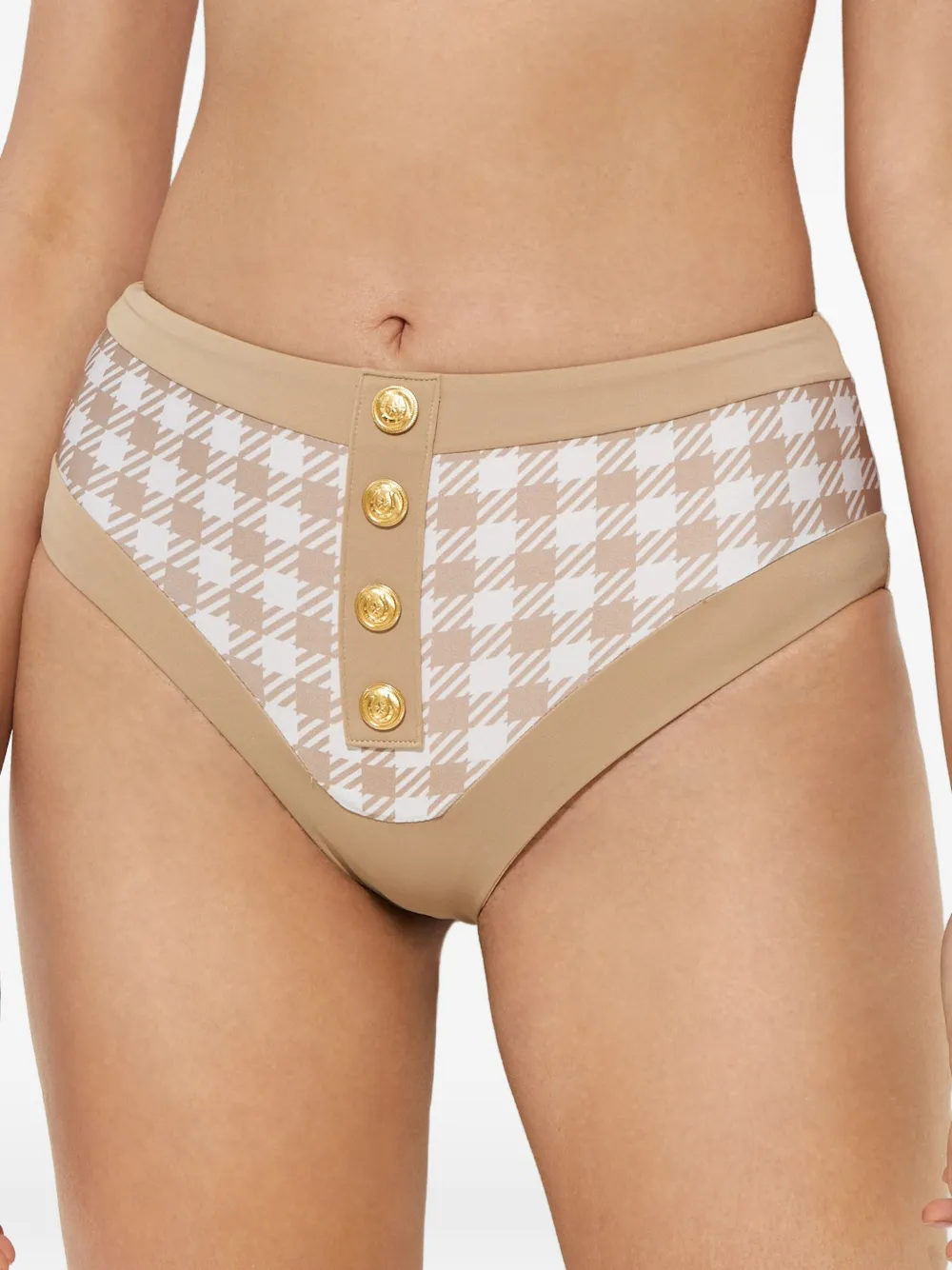 Beach Riot Slip bikini Isle in pied-de-poule - Toni neutri