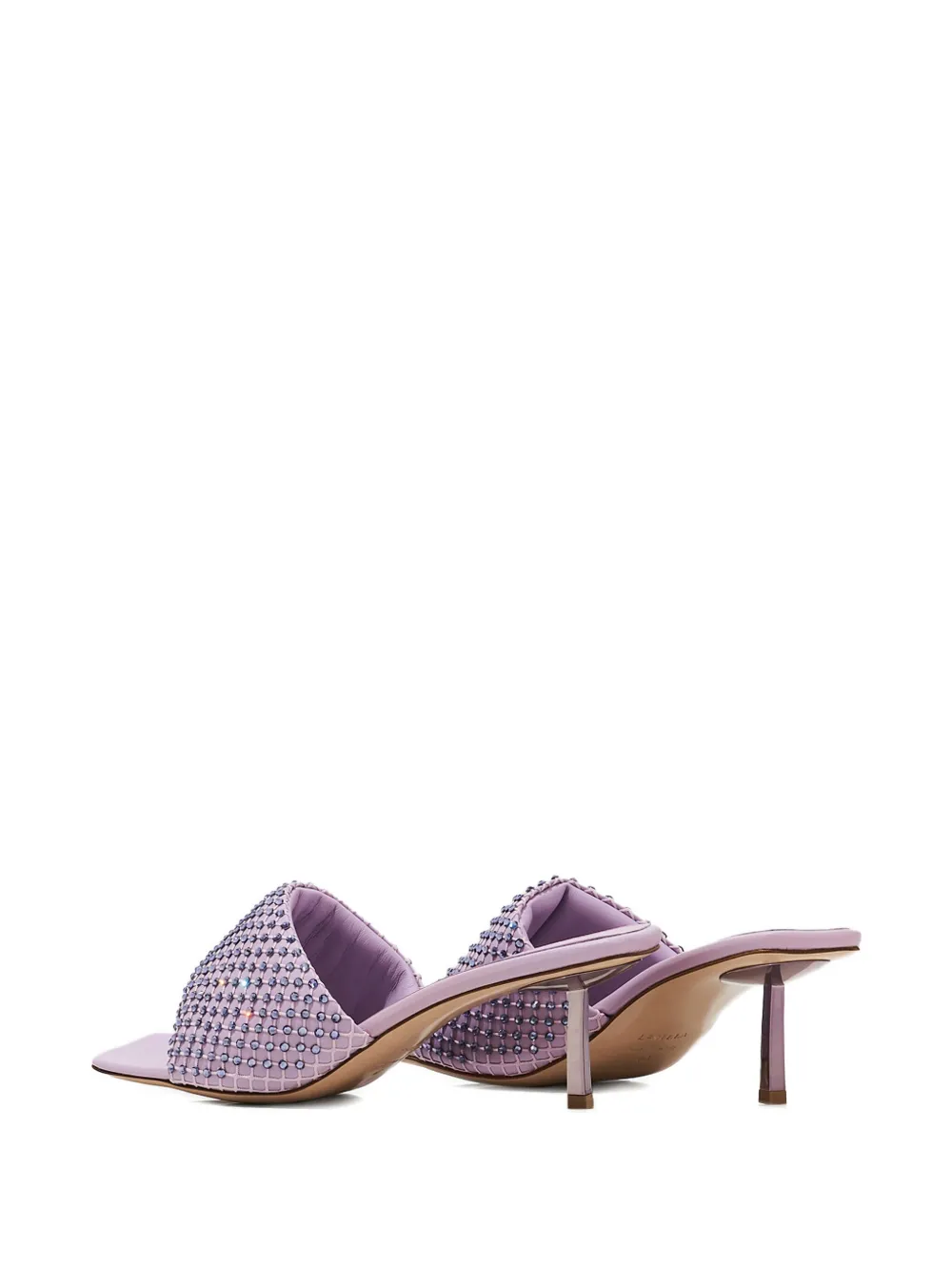 Le Silla 75mm crystal-embellished stiletto-heel sandals Paars