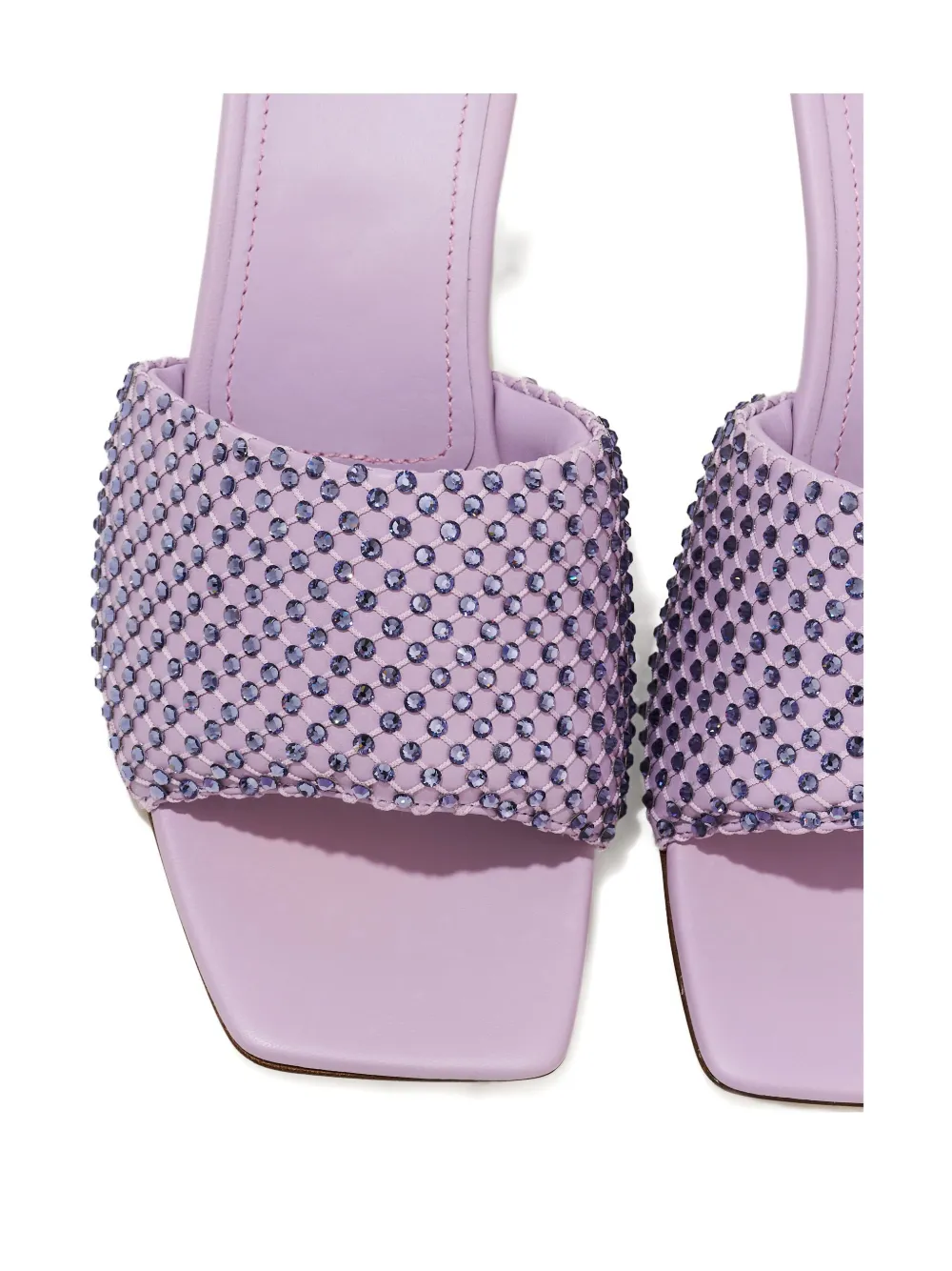 Le Silla 75mm crystal-embellished stiletto-heel sandals Paars