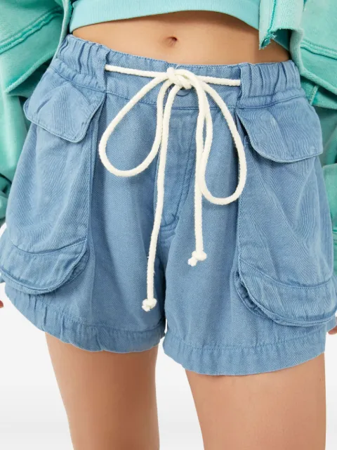Free People shorts con cordones en la pretina y bolsillos