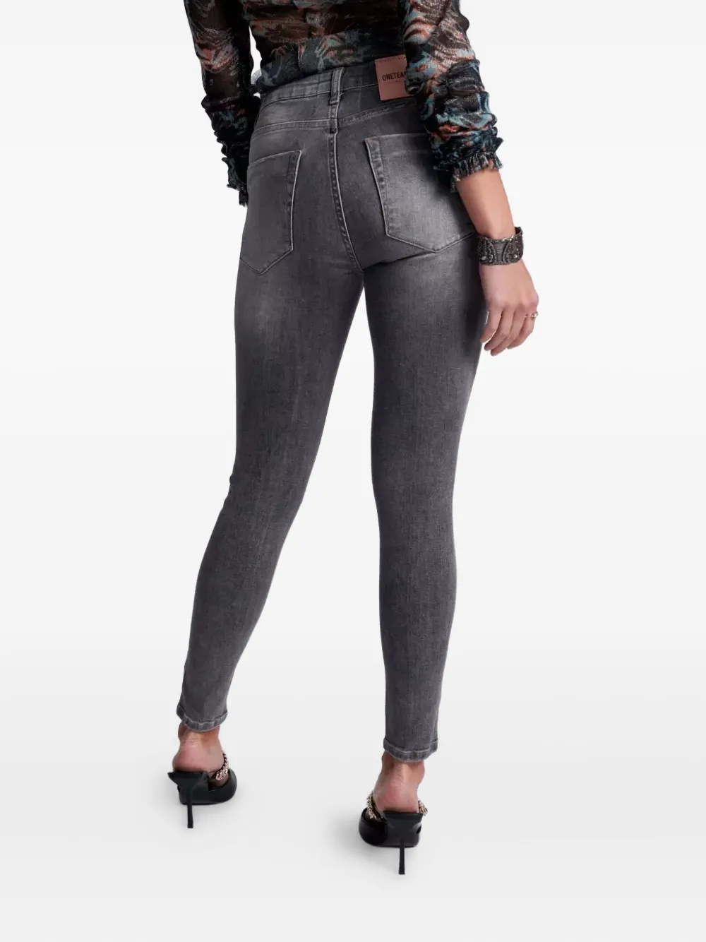 One Teaspoon Freebirds Five-pocket Jeans In Gray