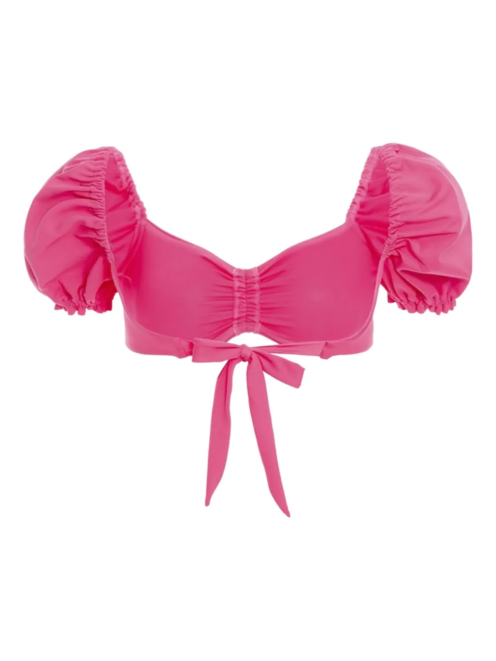 Agua Bendita Romina Luau Bikini Top In Pink