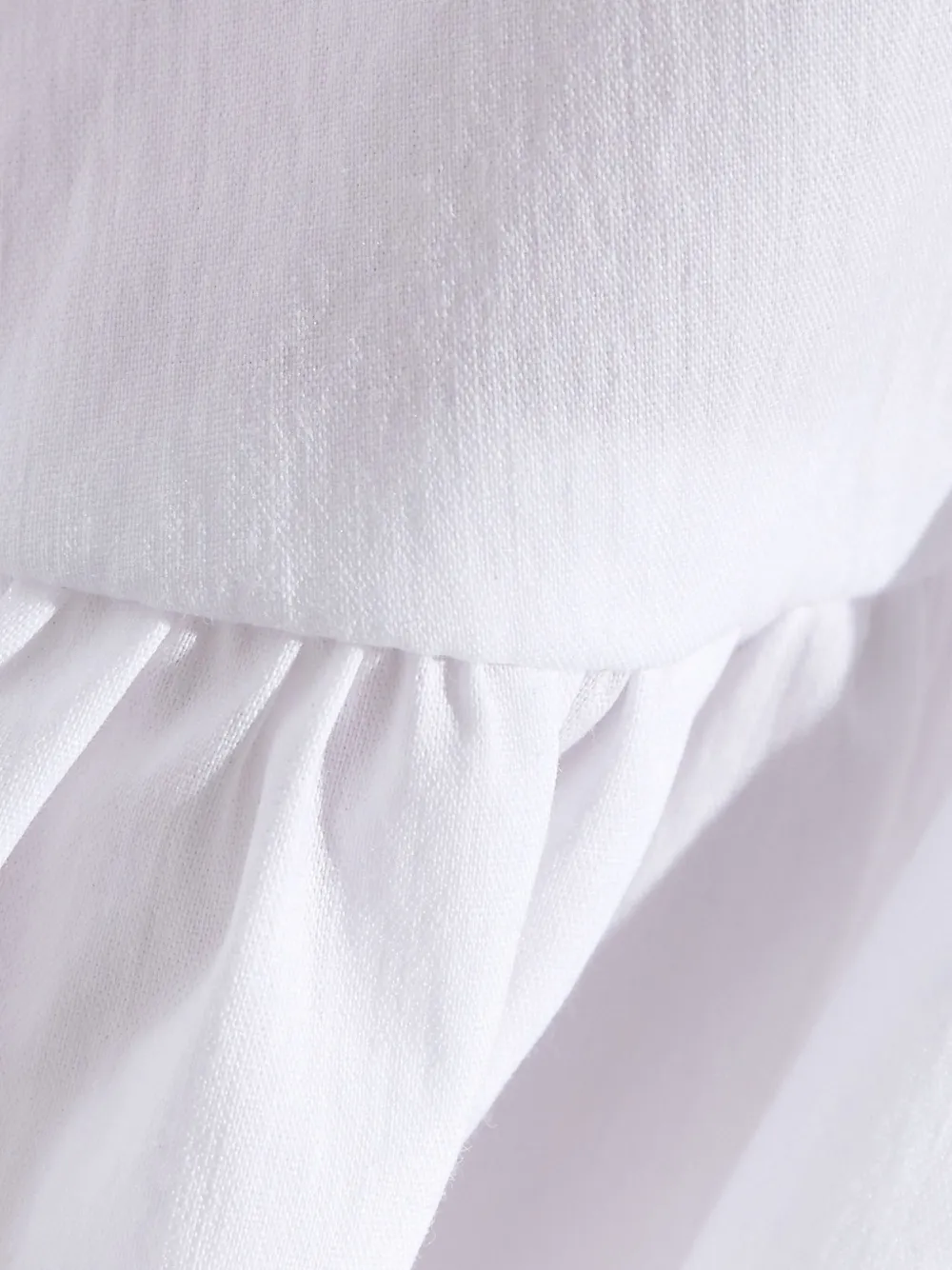 Caroline Constas Veronica Ruffled Midi Dress In White