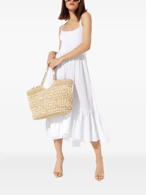 Caroline Constas Veronica ruffled midi dress