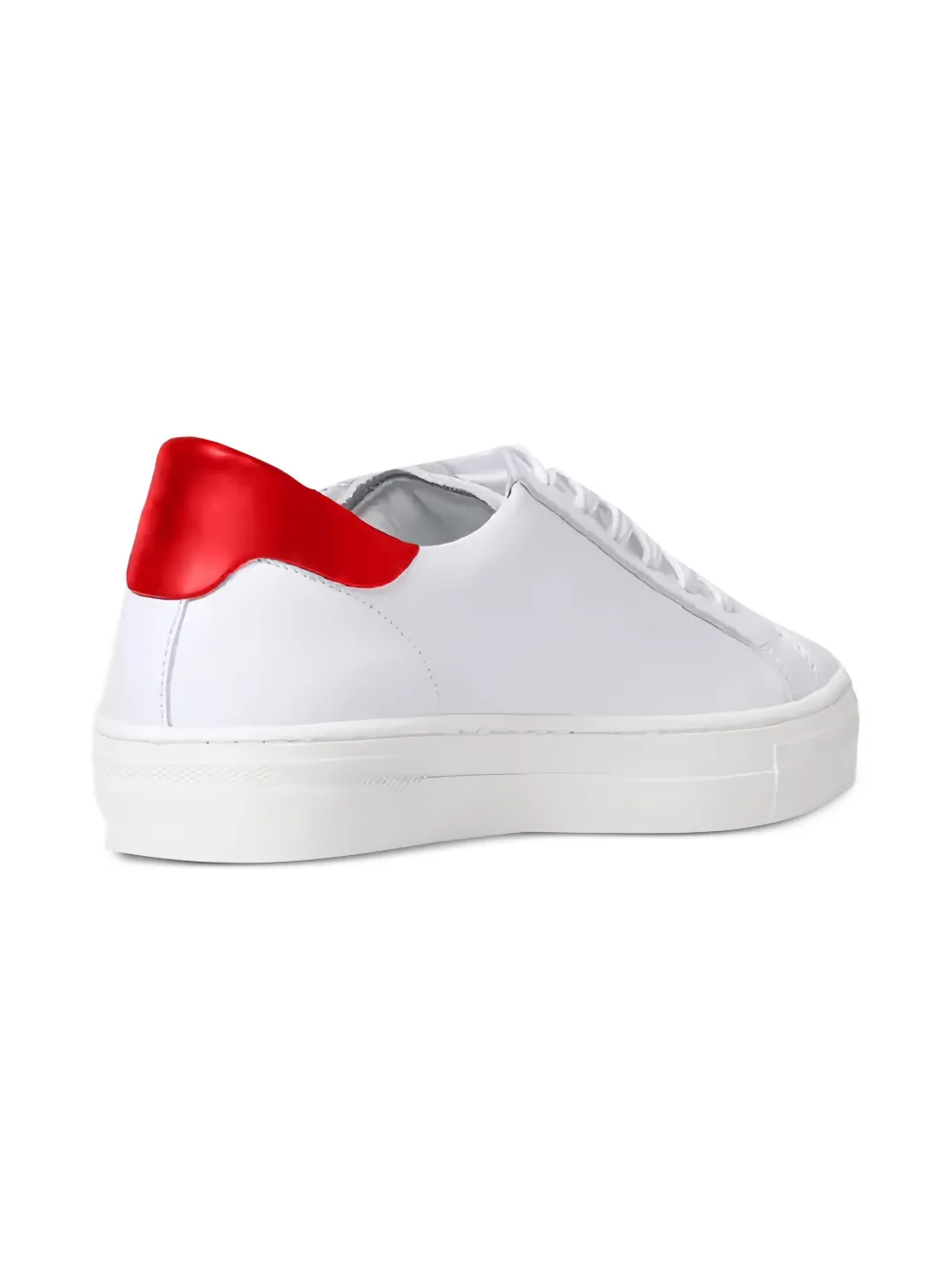 DSQUARED2 KIDS Icon leren sneakers Wit