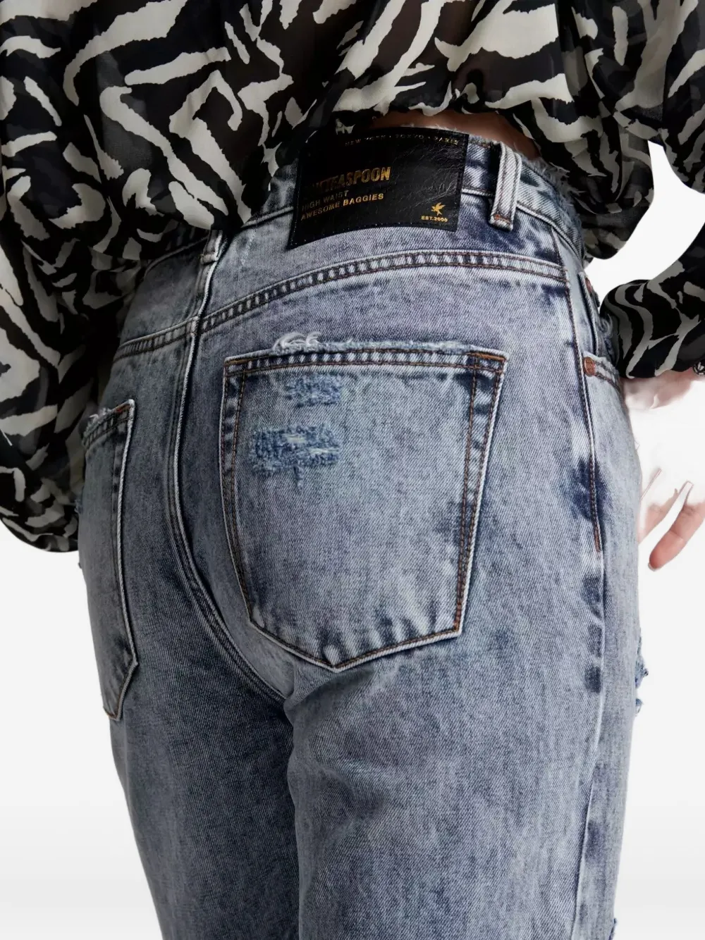 One Teaspoon Awesome Baggies Jeans In Blue
