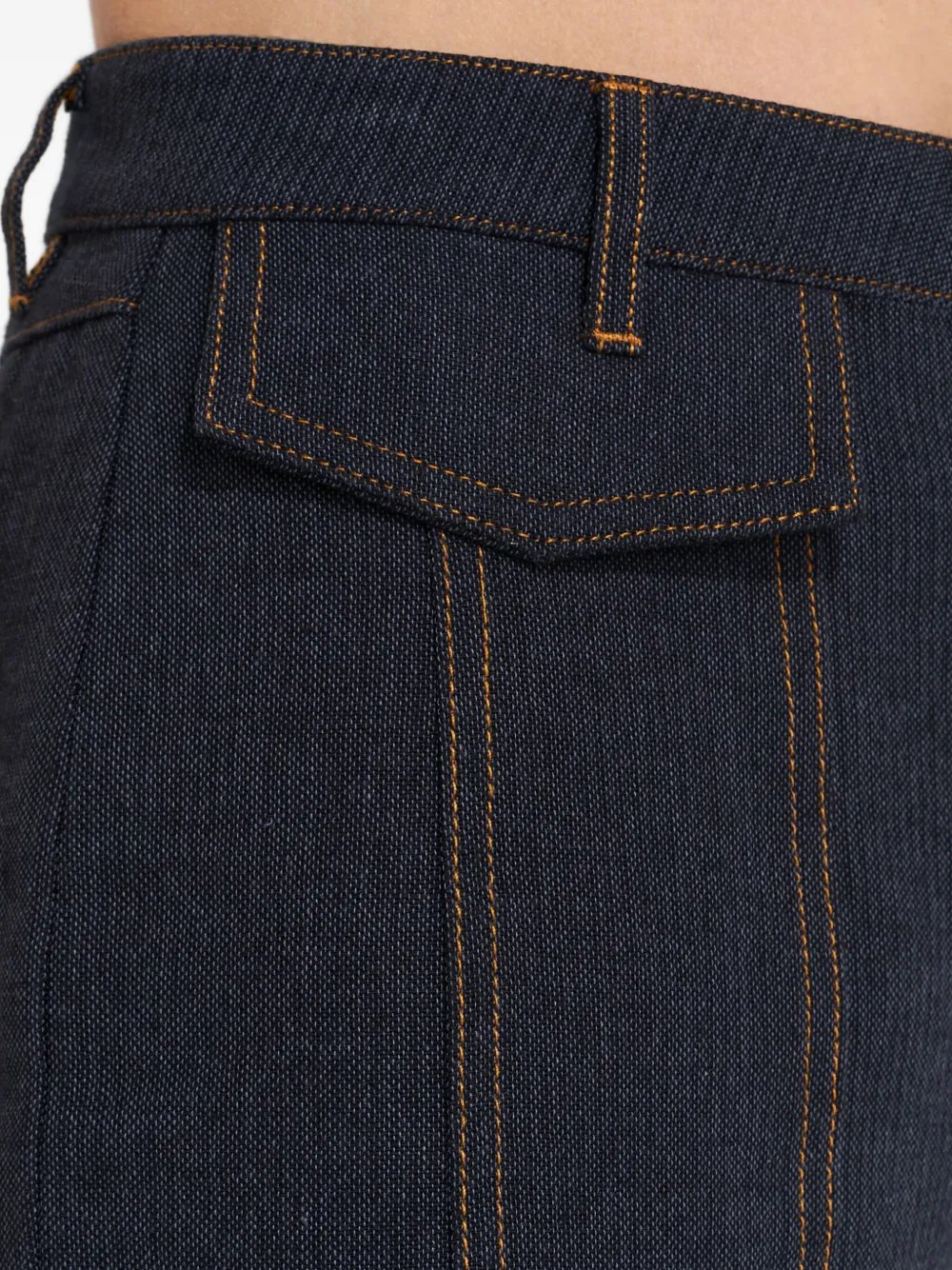 Acler Rosina jeans met stiksels Blauw