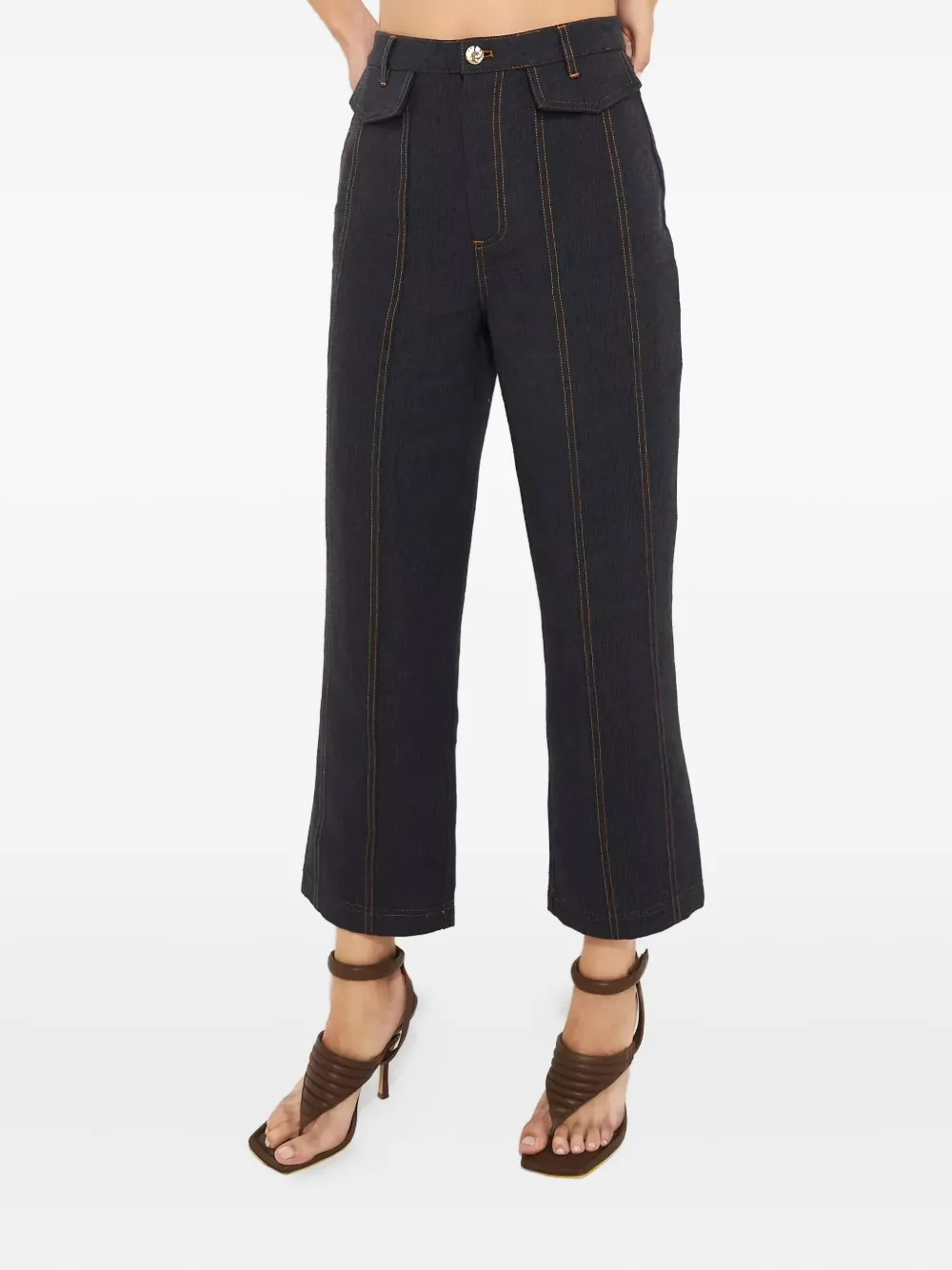 Acler Rosina topstitching jeans | Blue | Image 1