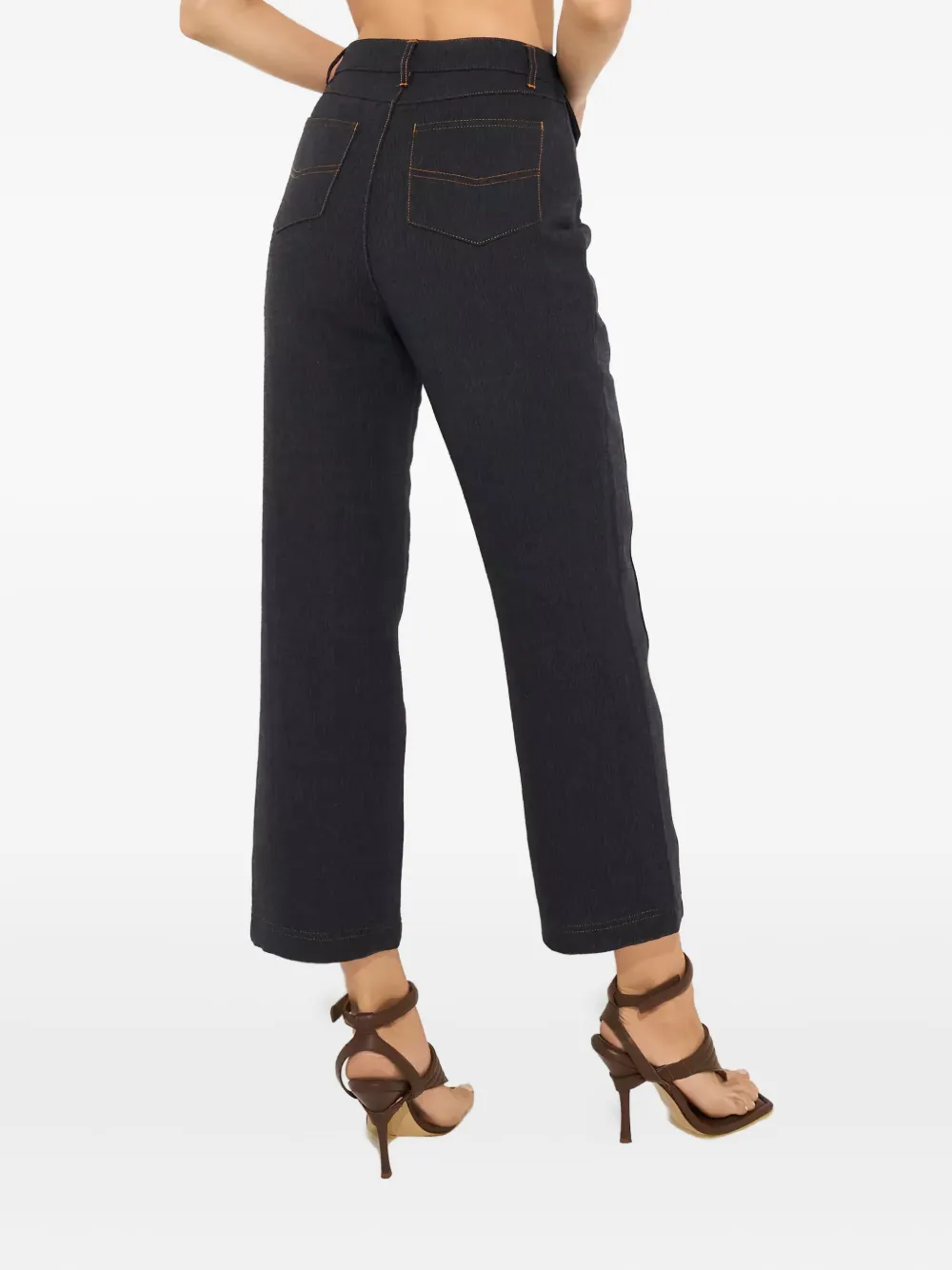 Acler Rosina jeans met stiksels Blauw
