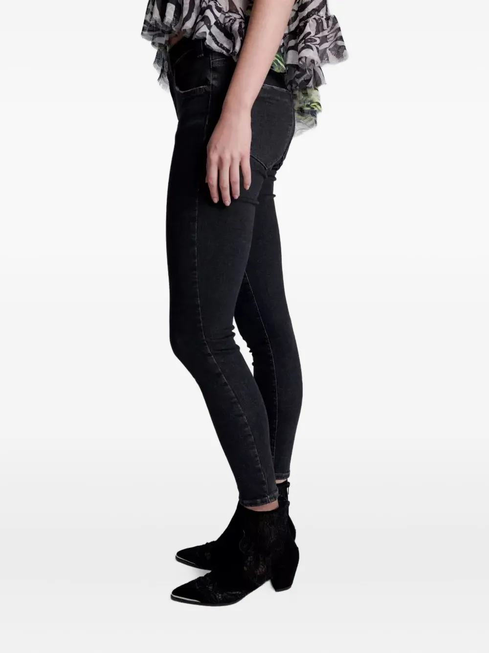 One Teaspoon Freebirds Ii Five-pockets Jeans In Black
