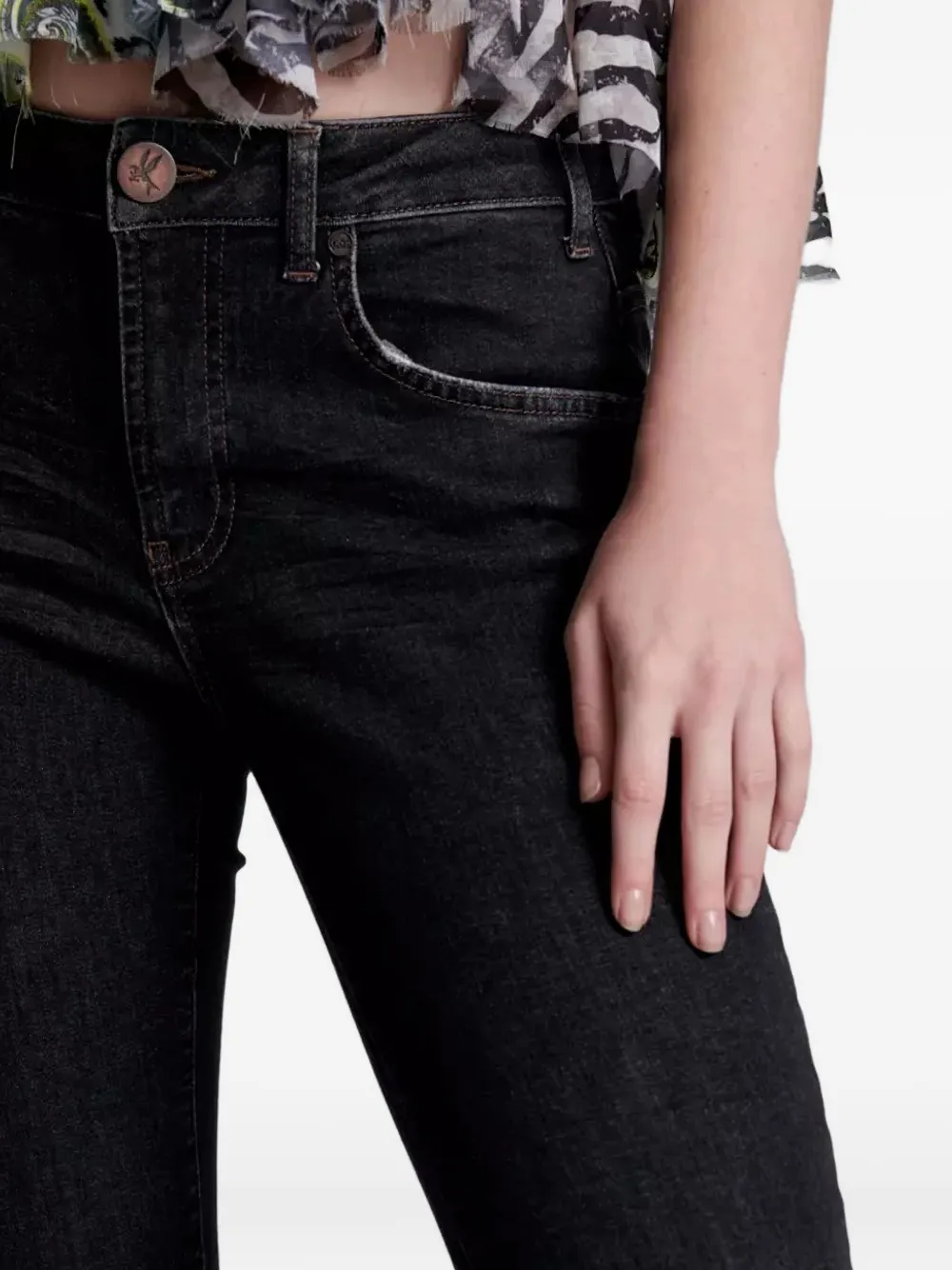 One Teaspoon Freebirds Ii Five-pockets Jeans In Black