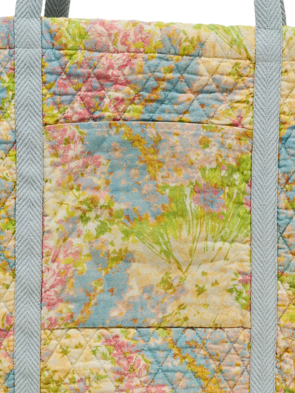 LoveShackFancy Henderson schoudertas met bloemenprint Groen