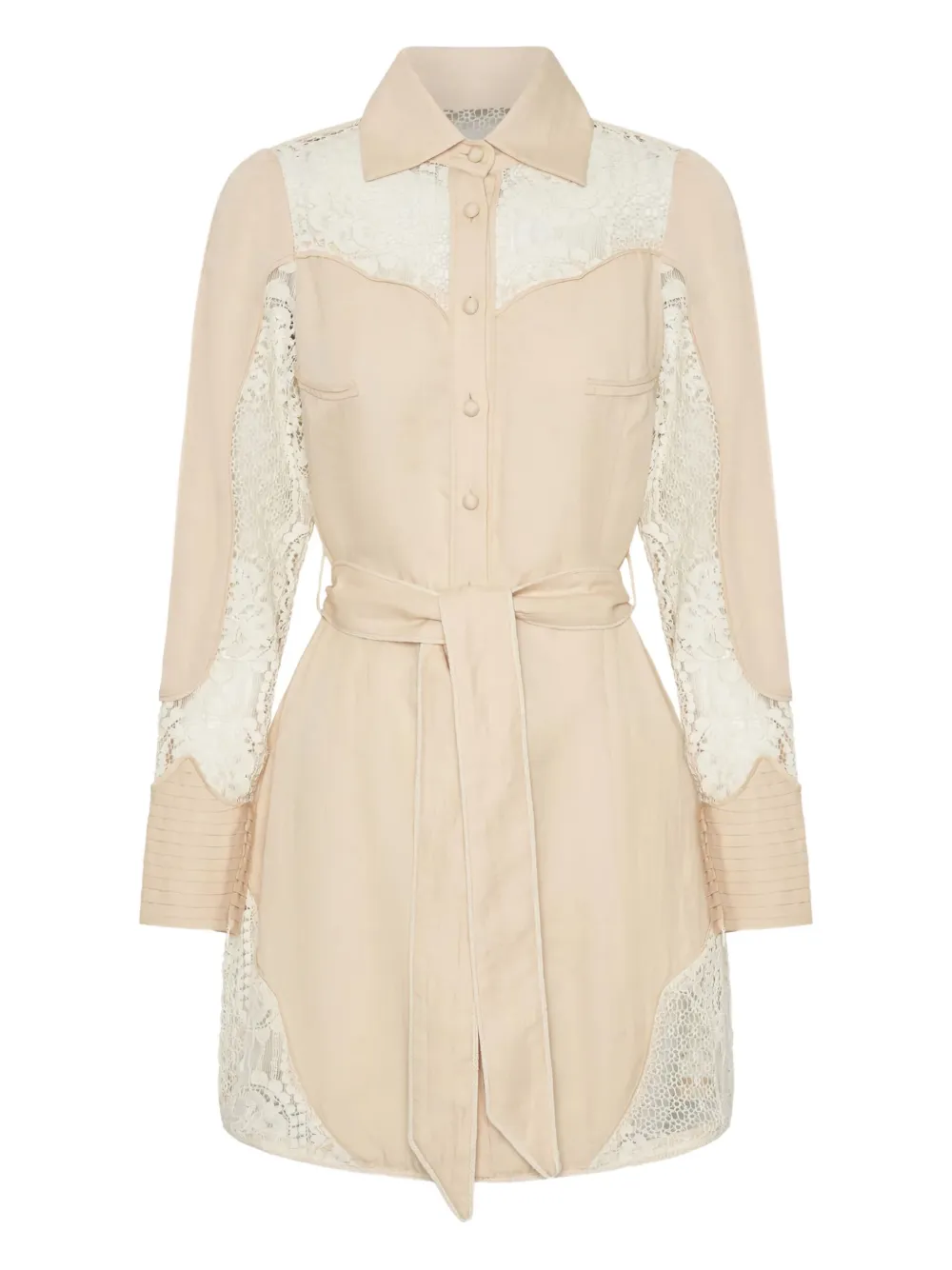 Ixiah Lace-embroidered Mini Dress In Multi