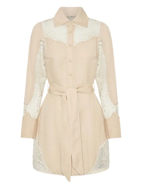 IXIAH lace-embroidered mini dress