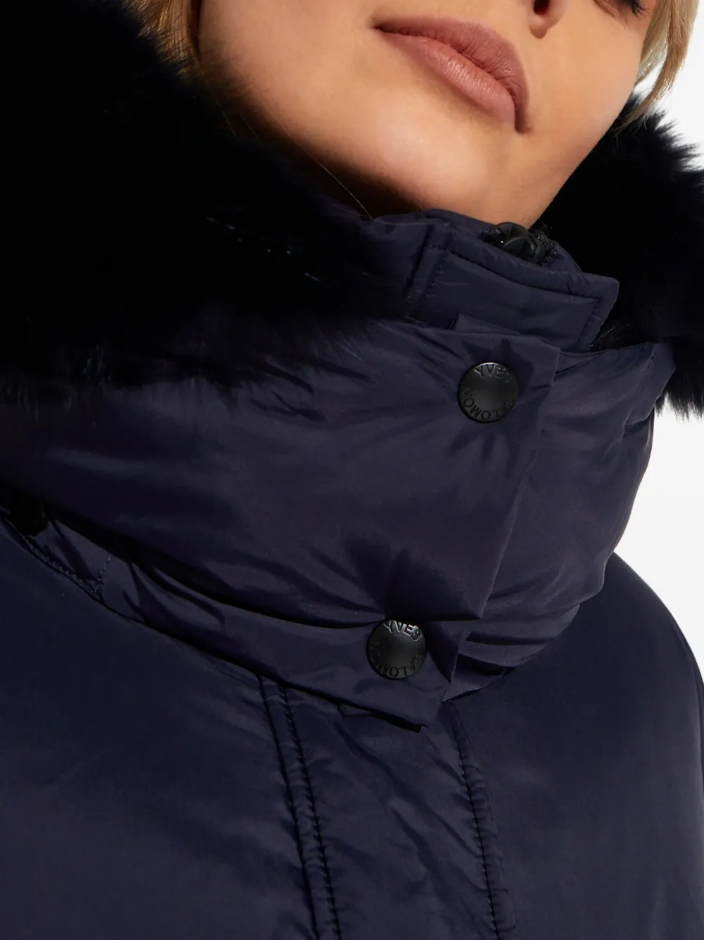 Yves Salomon Army Puffer Jacket In Blue