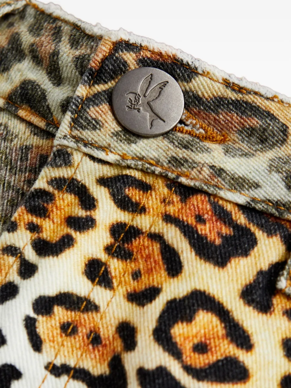 One Teaspoon 1982s Five-pocket Leopard-print Jeans In Green