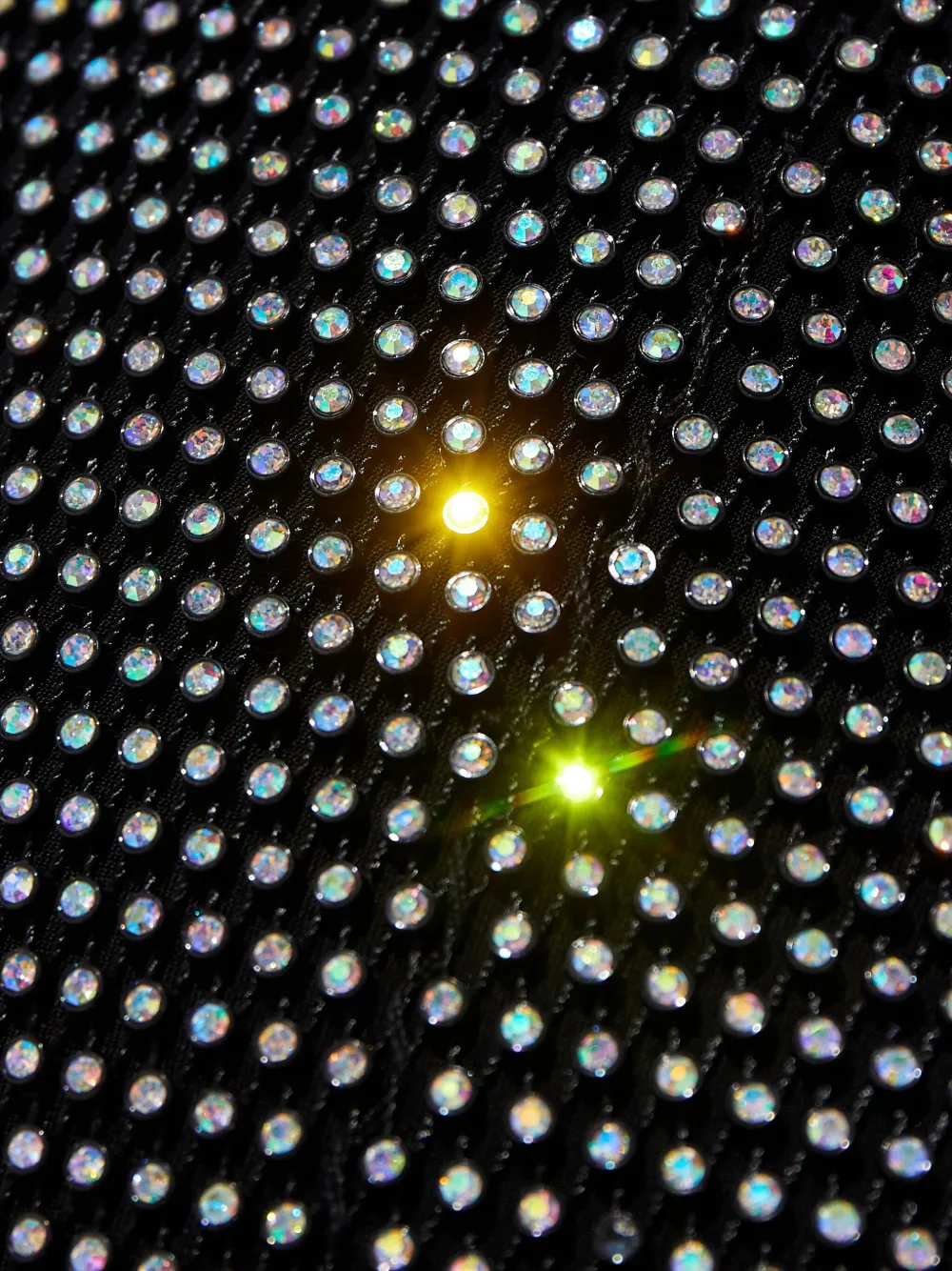 Santa Brands Maxi-rok verfraaid met kristallen en split Zwart