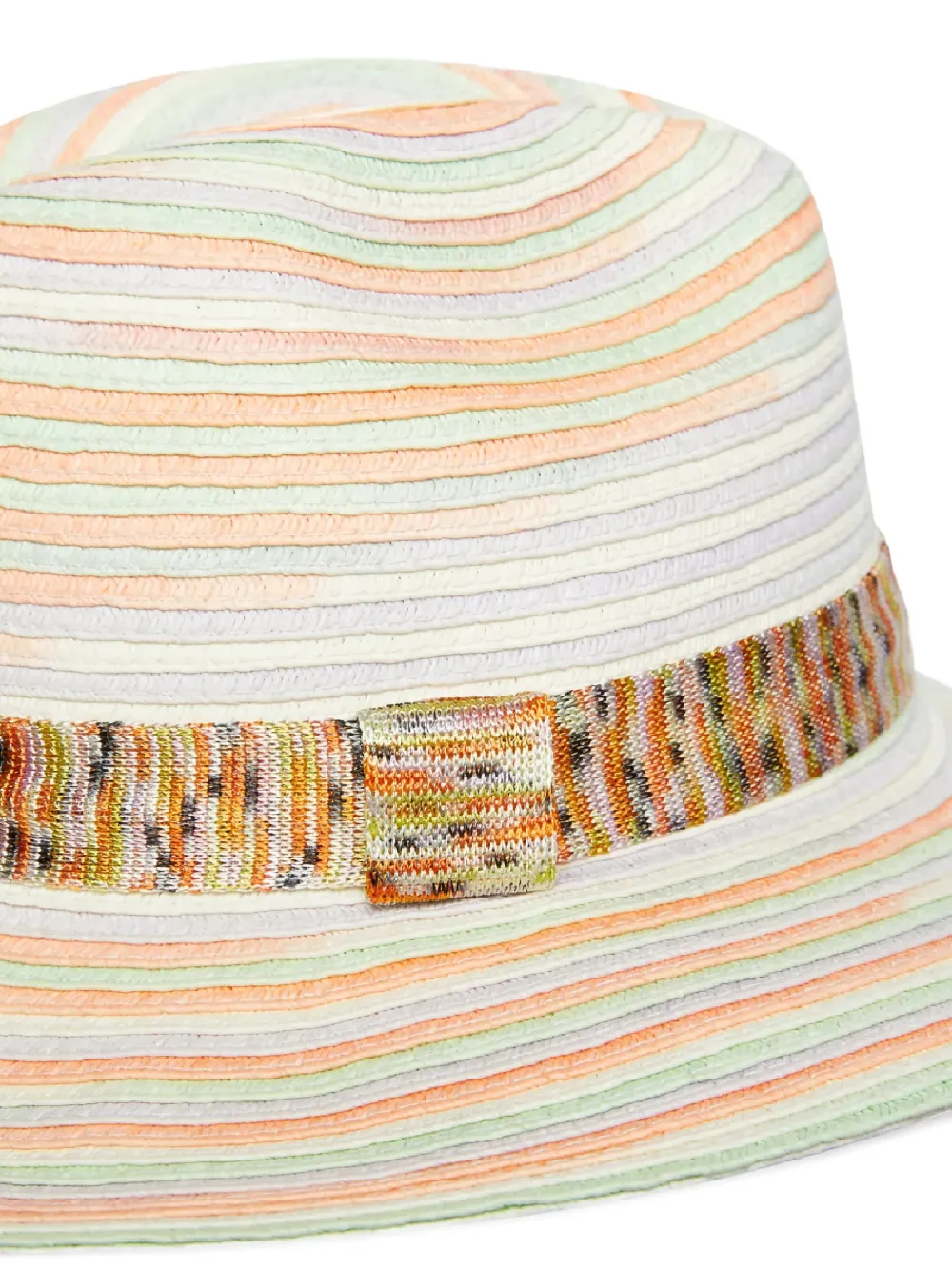 Missoni Hoed met gestreepte afwerking - Groen