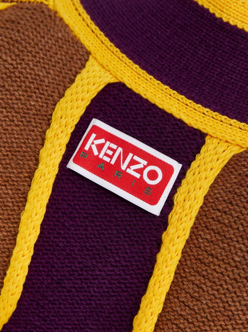 Kenzo Vest met golvende strepen Bruin