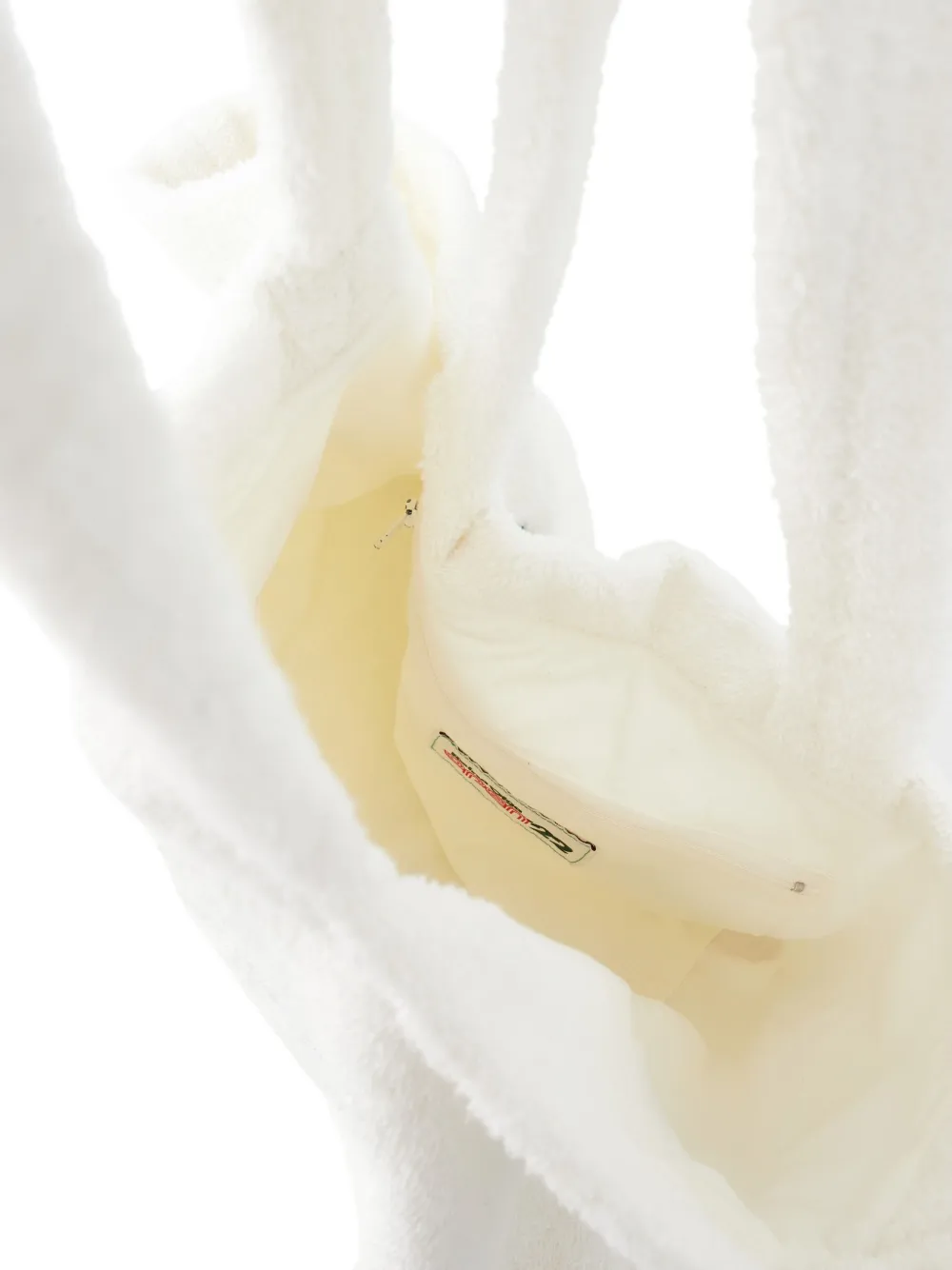 Reina Olga Strandtas met geborduurd logo Wit