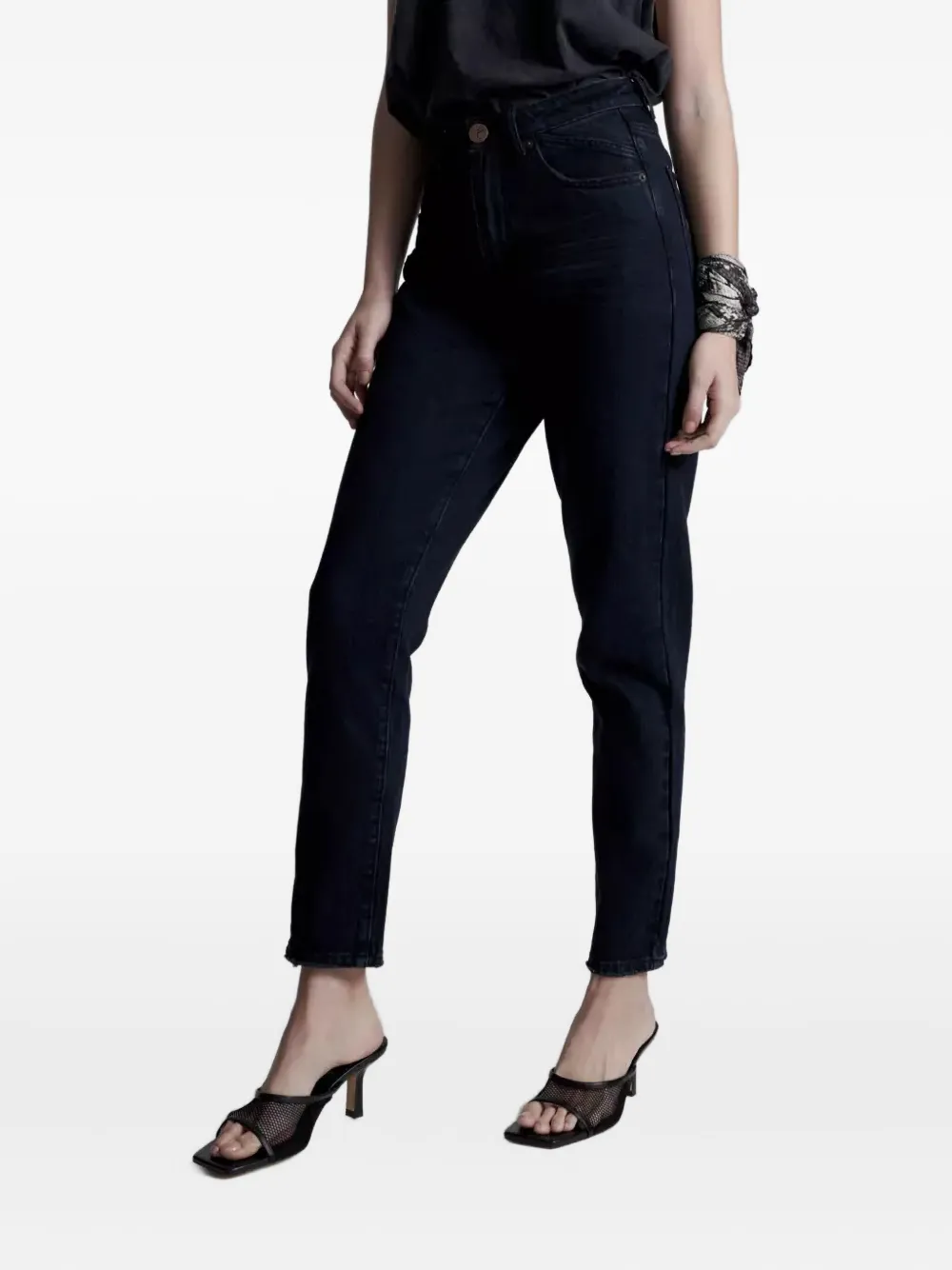 One Teaspoon Legends High-waisted Jeans In Black