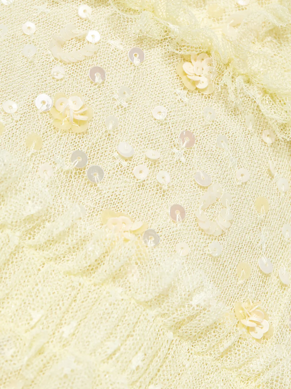 Needle & Thread Violet mini-jurk met pailletten Geel