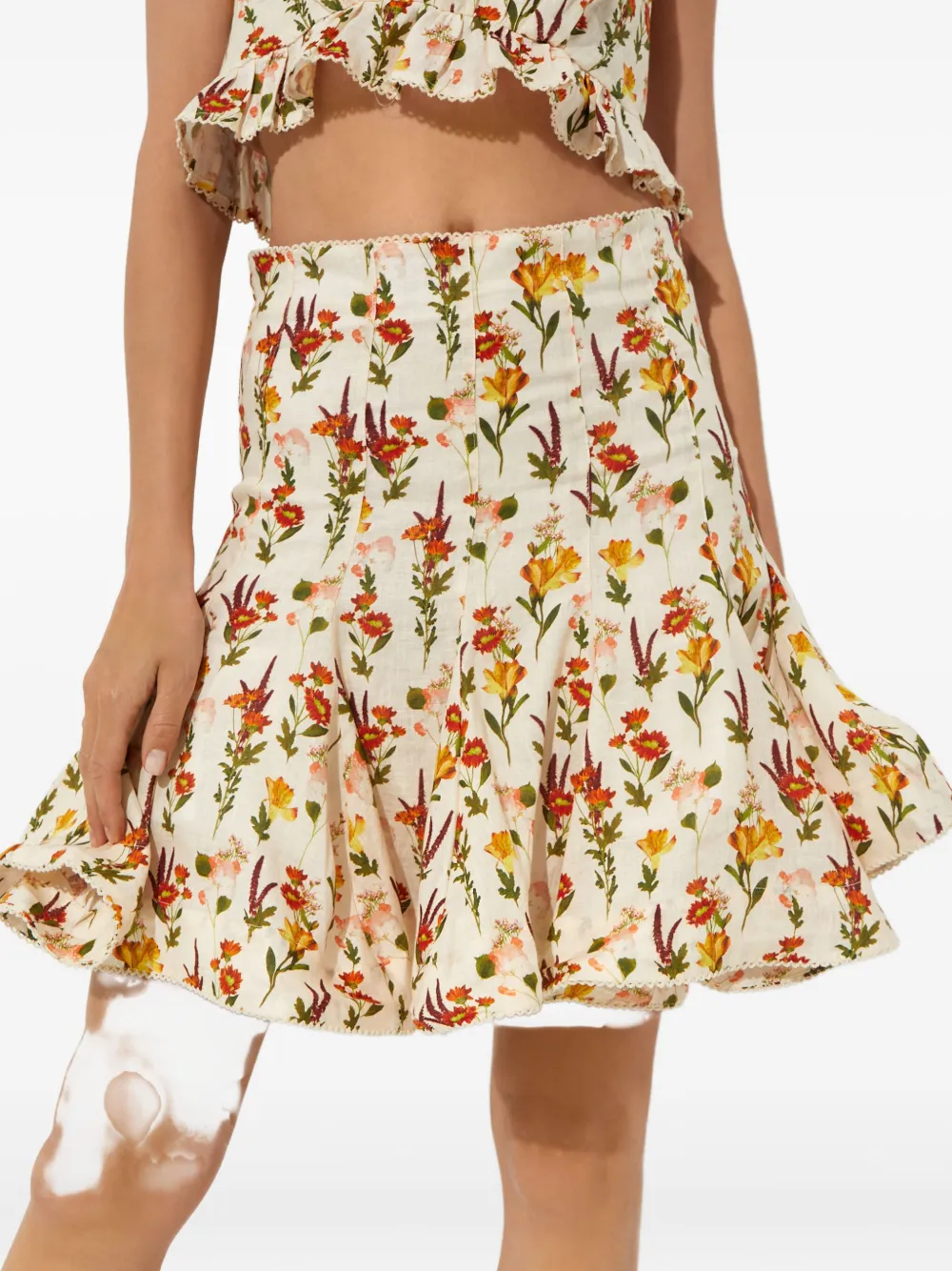 Agua By Agua Bendita Cerezo Clementina Mini Skirt In Multi