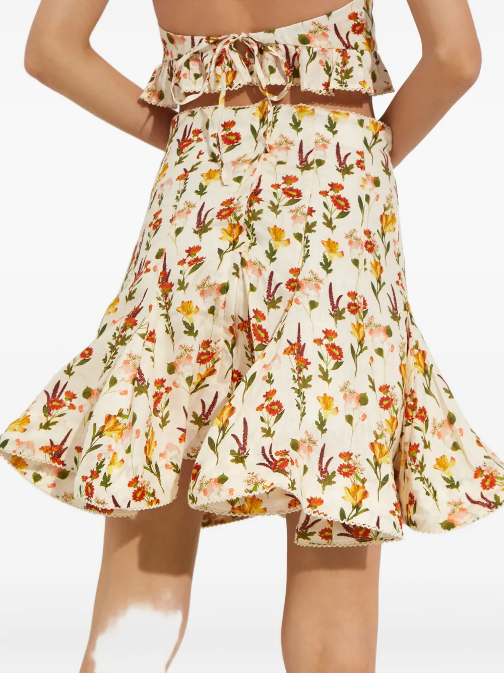 Agua By Agua Bendita Cerezo Clementina Mini Skirt In Multi