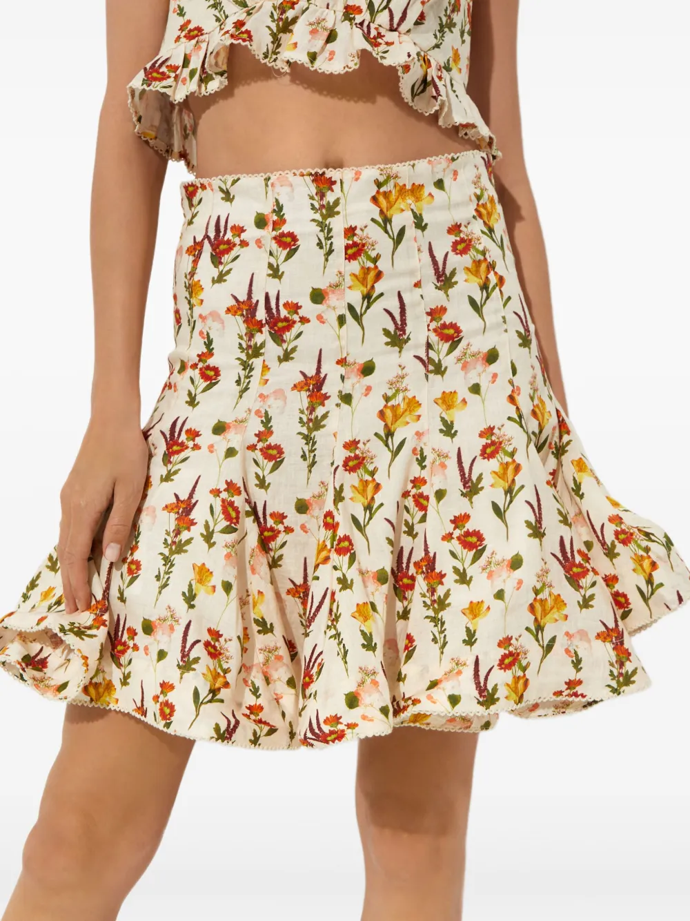 Agua By Agua Bendita Cerezo Clementina mini-rok Beige